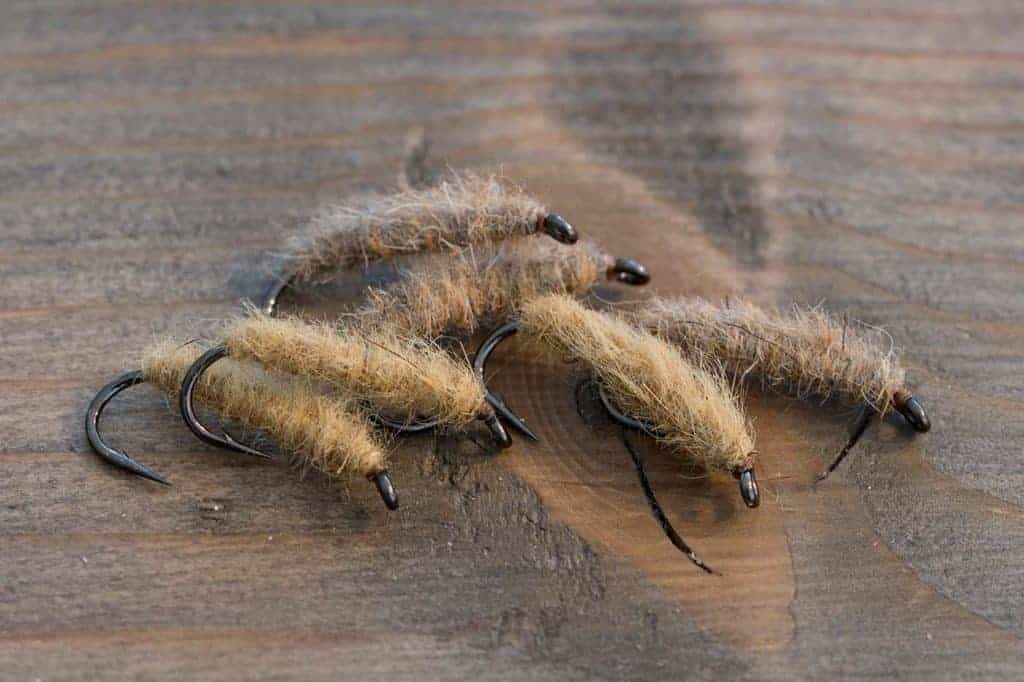 Fluebinding av det enkle slaget: Imitasjoner av Gammarus. // Foto: Andreas Lium