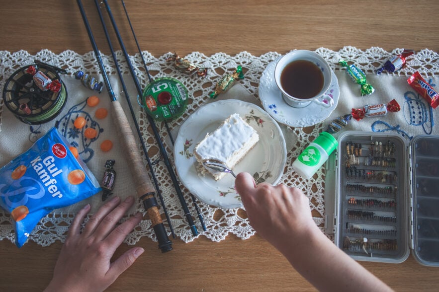 Napoleonskake og baetis. // Foto: Joakim Marthinsen