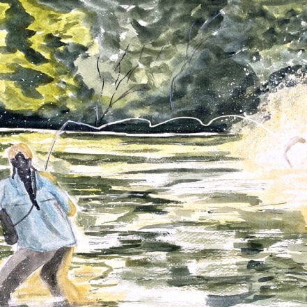 Skrev bok for å senke terskelen Fluefiske for kvinner – Ved elvebredden
